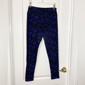 RARE LuLaRoe Blue Cats Glowing Eyes Leggings Black One Size